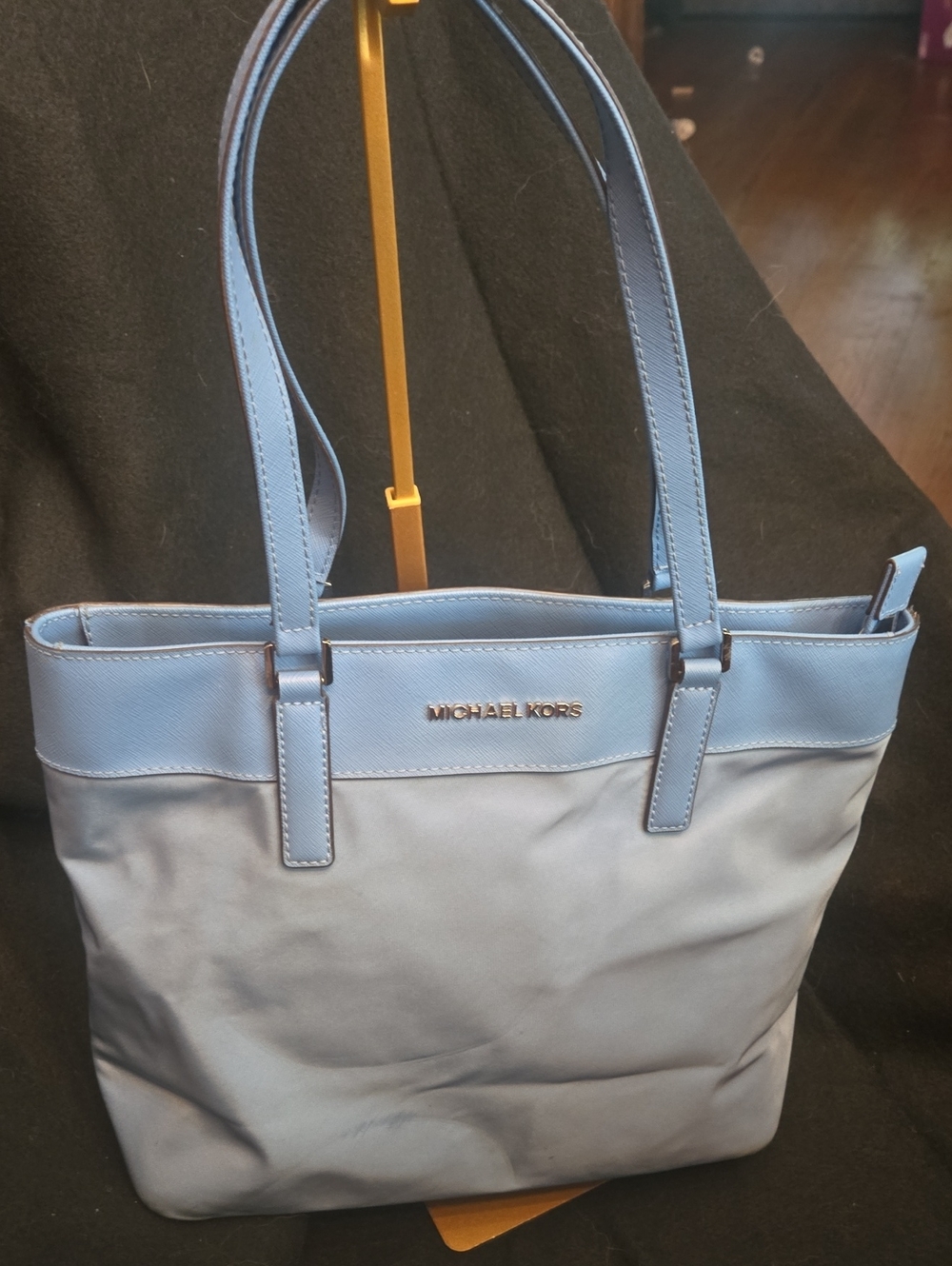 Michael Kors Powder Blue Leather Tote